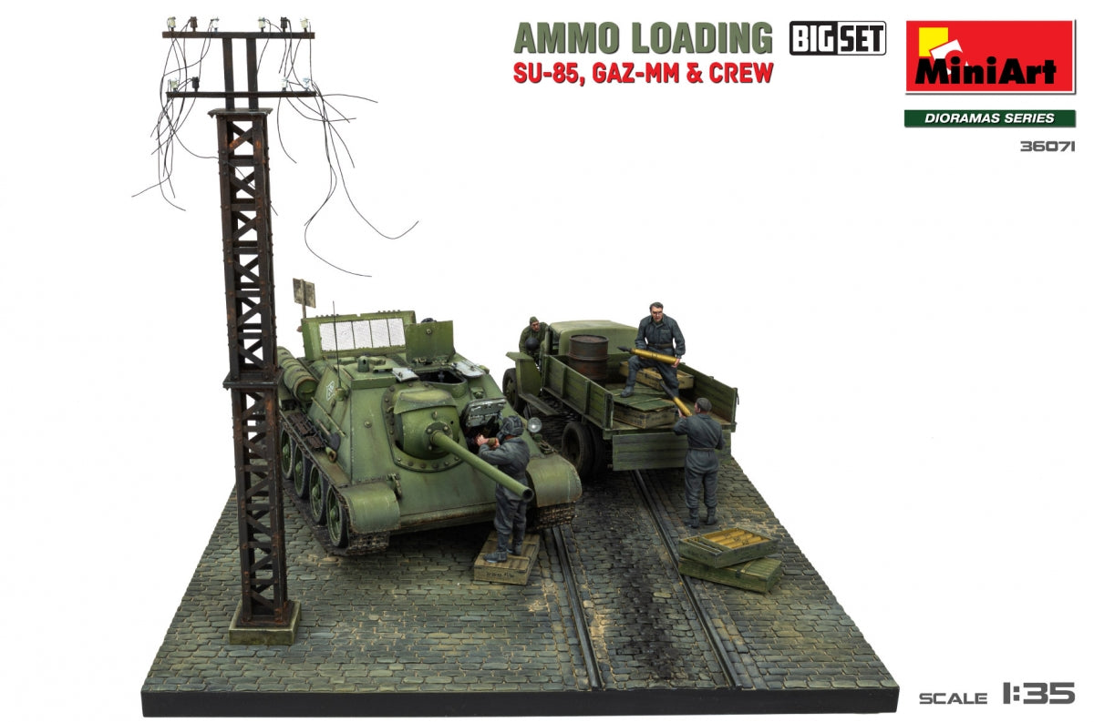 Miniart 36071 CHARGEMENT DE MUNITIONS. SU-85, GAZ-MM et ÉQUIPAGE. GRAND ENSEMBLE 1/35 – image 3