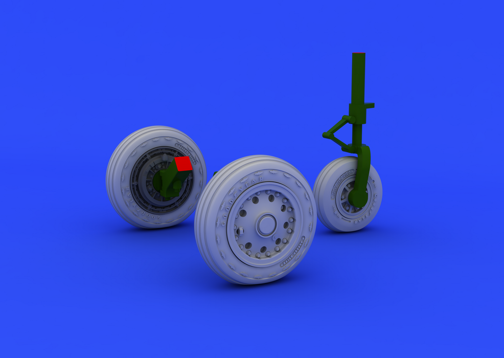 Roues de train d&amp;#39;atterrissage Eduard 648176 F-104, échelle 1/48 (Hasegawa) – image 7
