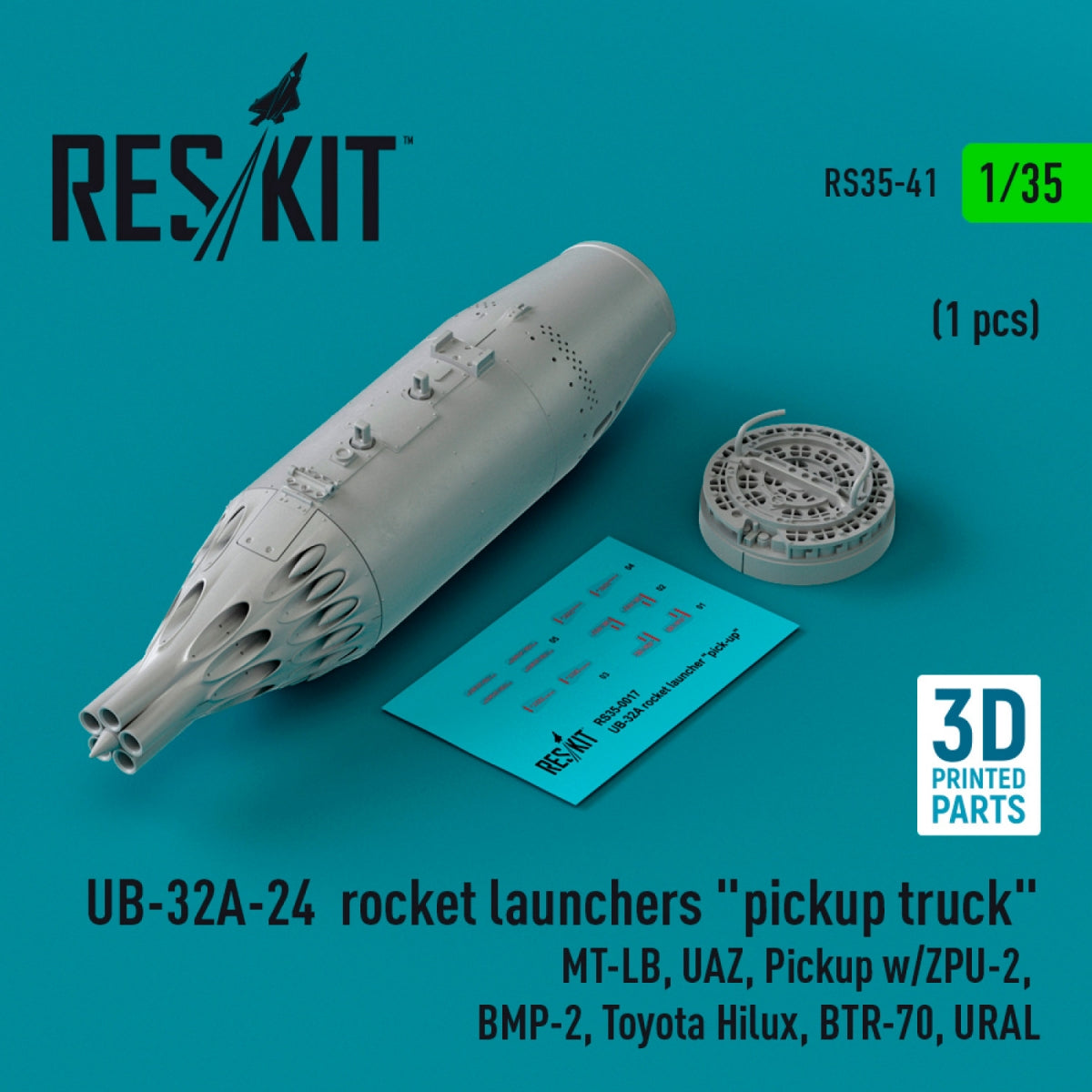 Lance-roquettes RESKIT RS35-0041 UB-32A-24 « pick-up » (1 pièce) (Impression 3D) 1/35