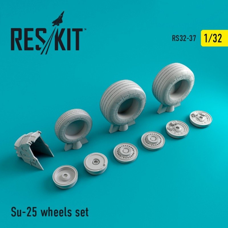 RESKIT RS32-0037 Jeu de roues Su-25 1/32