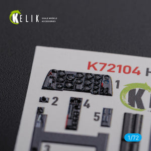 Décalcomanies 3D intérieures KELIK K72104 HE-219 UHU pour maquette Dragon au 1/72 – image 2