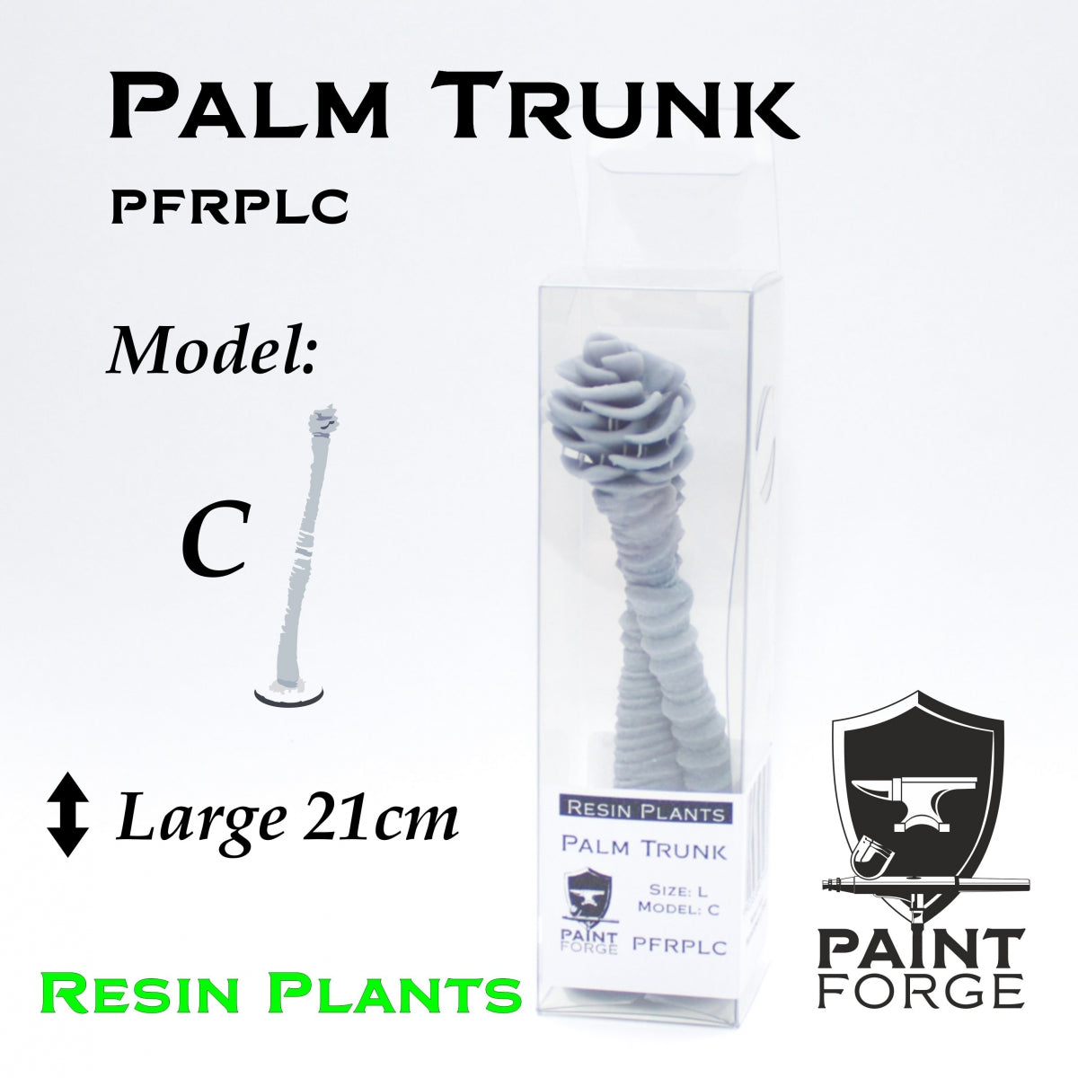 Plantes en résine Paint Forge PFRPLC PALM TRUNK C taille L