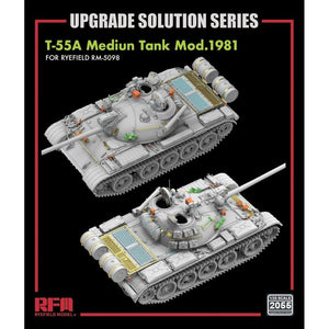 Maquette Rye Field 2055 T-55A Char moyen Mod. 1981 pour RFM5098 - Solution de mise à niveau 1/35
