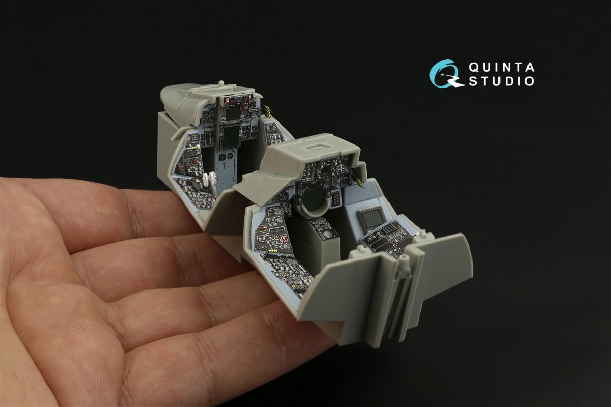Intérieur imprimé en 3D et coloré pour F-14A (Trumpeter) - Quinta Studio QDS-32098 (petite version) 1/32 – Bild 6