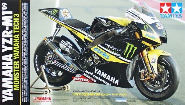 Tamiya 14119 YZR-M1 09 Monstre Yamaha Tech3 (1/12)