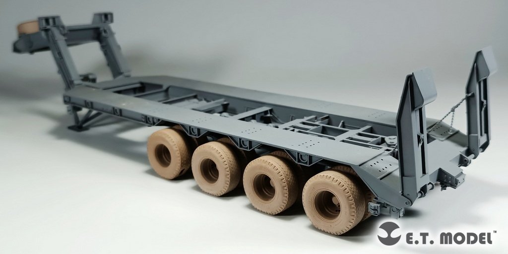 Roues affaissées pour semi-remorque de matériel lourd ET Model P35-119 US M747 (Kit Meng 1/35)  – image 6