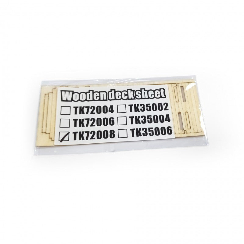 T-Model TK72008 Wooden Deck Sheet for German 80T SSyms Schwerer Platormwagen 1/72 – imagen 2