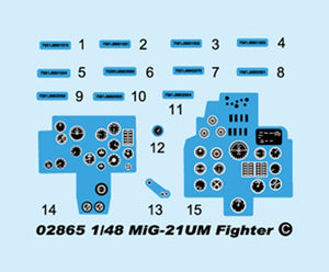 Trumpeter 02865 MiG-21UM Mongol B (1/48)  – immagine 6