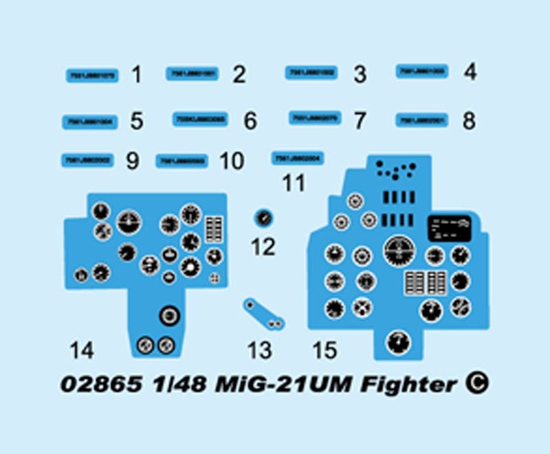 Trumpeter 02865 MiG-21UM Mongol B (1/48)  – immagine 6