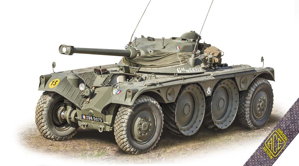 ACE 72459 EBR 90 F1 mod.1951 avec tourelle FL-11, char à roues, échelle 1/72