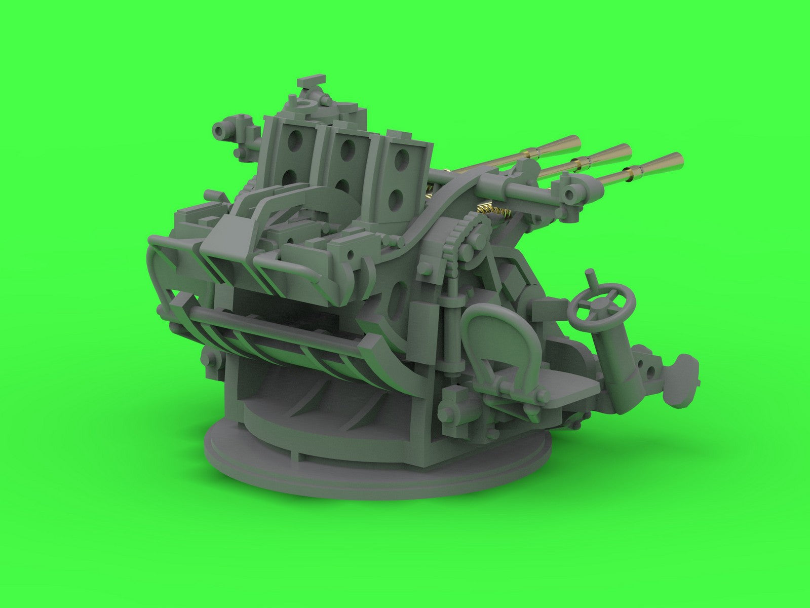 Master SM-200-014 IJN Type 96 25mm - POTRÓJNA podstawa - późna z celownikiem mechanicznym &amp;quot;Le Prieur&amp;quot; (4 szt.) 1/200 – image 10