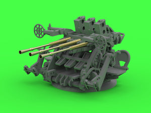 Master SM-200-013 IJN Type 96 25mm - POTRÓJNA podstawa - wczesna z celownikiem pierścieniowym (4 szt.) 1/200 – imagen 11