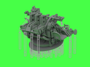 Master SM-200-014 IJN Type 96 25mm - POTRÓJNA podstawa - późna z celownikiem mechanicznym &amp;quot;Le Prieur&amp;quot; (4 szt.) 1/200 – image 13