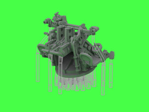 Master SM-350-123 IJN Type 96 25mm - PODWÓJNA podstawa - późna z celownikiem mechanicznym &amp;quot;Le Prieur&amp;quot; (6 szt.) 1/350 – imagen 12