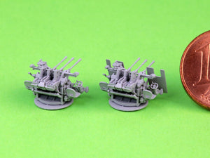 Master SM-200-014 IJN Type 96 25mm - POTRÓJNA podstawa - późna z celownikiem mechanicznym &amp;quot;Le Prieur&amp;quot; (4 szt.) 1/200 – image 11