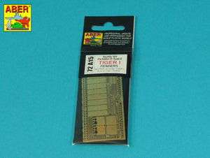 Aber 72A15 Fenders for Sd.Kfz.181, Pz.Kpfw. VI Ausf. E Tiger I 1/72 – Bild 5