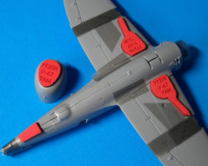 Omask 77208 Bouchons de puits de train d&amp;#39;atterrissage pour P-47 Thunderbolt (pour Tamiya) 1/72 – image 2