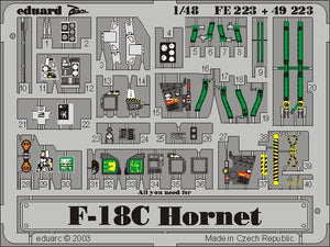 Maquette Eduard FE223 F-18C au 1/48 Hasegawa