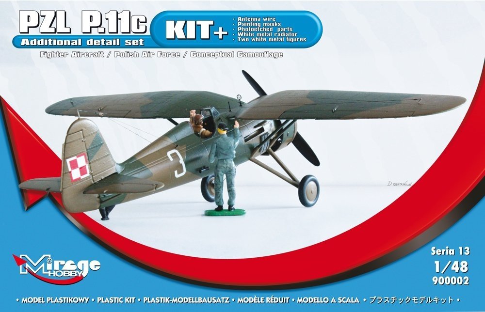 Mirage Hobby 900002 PZL P-11c Maquette d&amp;#39;avion de chasse Pro au 1/48