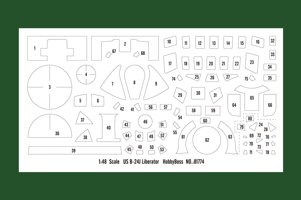 Hobby Boss 81774 Consolidated B-24J Liberator 1/48 – immagine 6