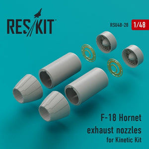 RESKIT RSU48-0028 Buses d&amp;#39;échappement pour maquette Kinetic F-18 Hornet au 1/48
