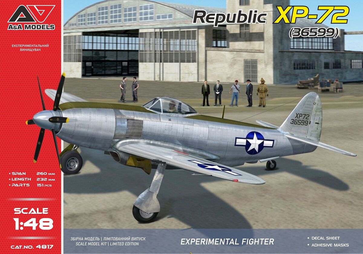 A&A Models 4817 Republic XP-72 1/48