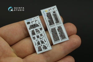 Intérieur imprimé en 3D et coloré pour le F-16D Block 40 de Quinta Studio (outil Kinetic 2022) (petite version) à l&amp;#39;échelle 1/48 – immagine 3