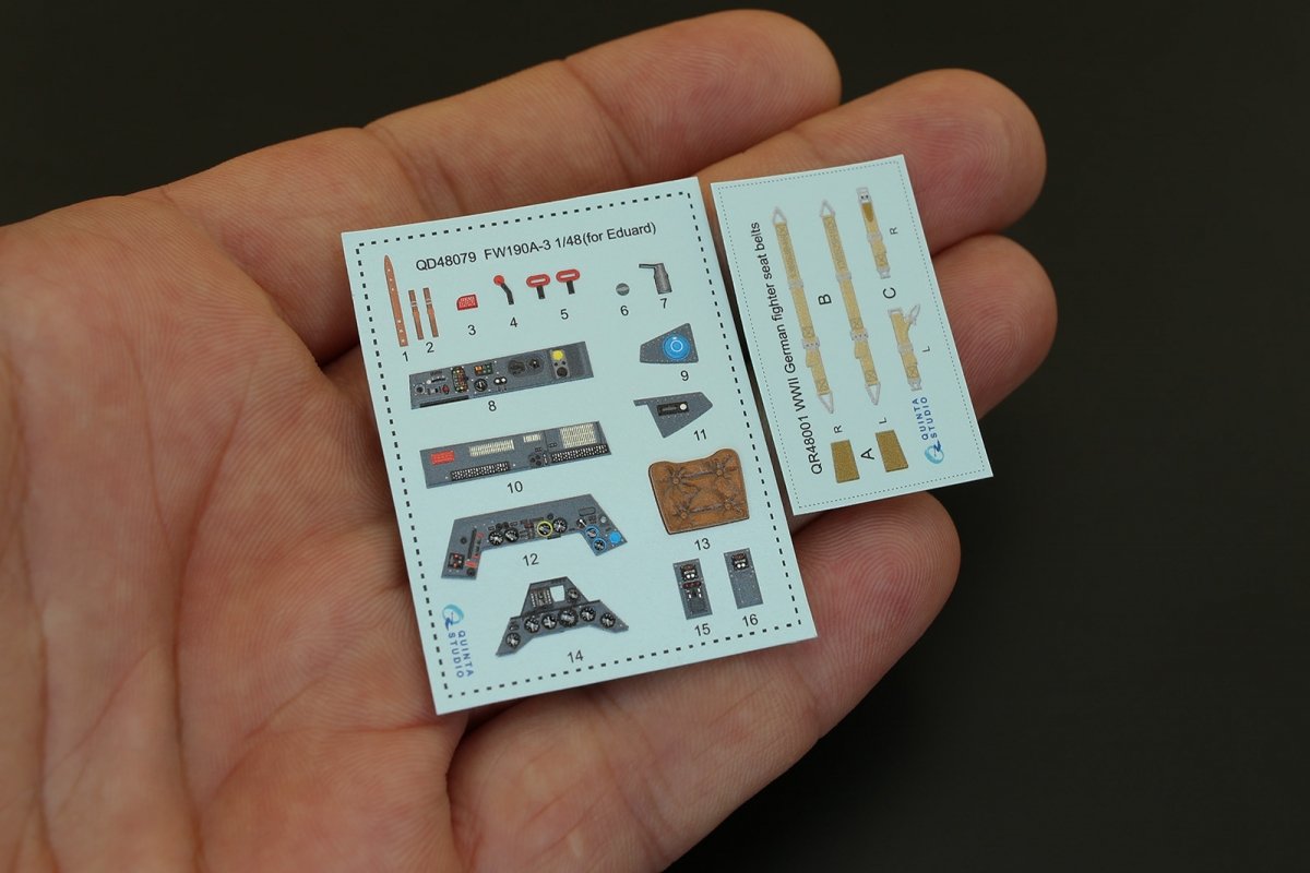 Intérieur imprimé en 3D et coloré sur papier décalcomanie pour le Yak-1 (milieu de production) de Quinta Studio QD48003 (compatible avec tous les kits) à l&amp;#39;échelle 1/48. – image 2
