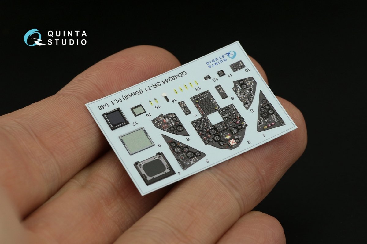 Intérieur imprimé en 3D et coloré sur papier décalcomanie Quinta Studio QD48244 SR-71A (Revell) 1/48 – immagine 11