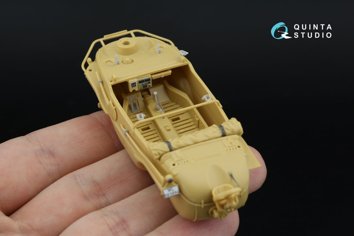 Quinta Studio QD+48553 Schwimmwagen type 166 Intérieur imprimé en 3D et coloré sur papier décalcomanie (Tamiya) (avec pièces en résine imprimées en 3D) 1/48  – imagen 12