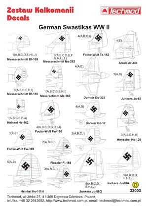 Techmod 32003 - Croix gammées allemandes de la Seconde Guerre mondiale (1/32) – image 2
