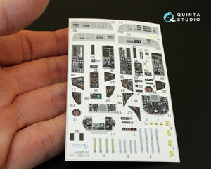 Intérieur imprimé en 3D et coloré sur papier décalcomanie Quinta Studio QD48073 F-105G (pour kit HobbyBoss) 1/48 – image 4