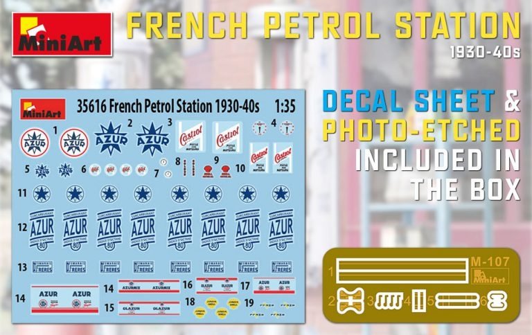 MiniArt 35616 STATION-ESSENCE FRANÇAISE ANNÉES 30-40 1/35  – immagine 2