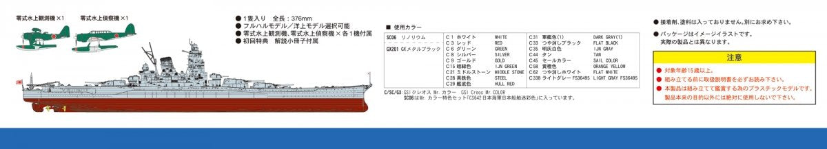 Pit-Road W201 Cuirassé Musashi de la Marine impériale japonaise, Bataille du golfe de Leyte, échelle 1/700 – image 4