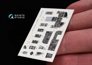 Intérieur imprimé en 3D et coloré sur papier décalcomanie Quinta Studio QD48038 F-15A (pour kit GWH) 1/48 – Bild 6