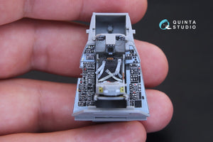 Intérieur imprimé en 3D et coloré sur papier décalcomanie Quinta Studio QD48167 F-16A (pour kit Kinetic) 1/48 – immagine 5