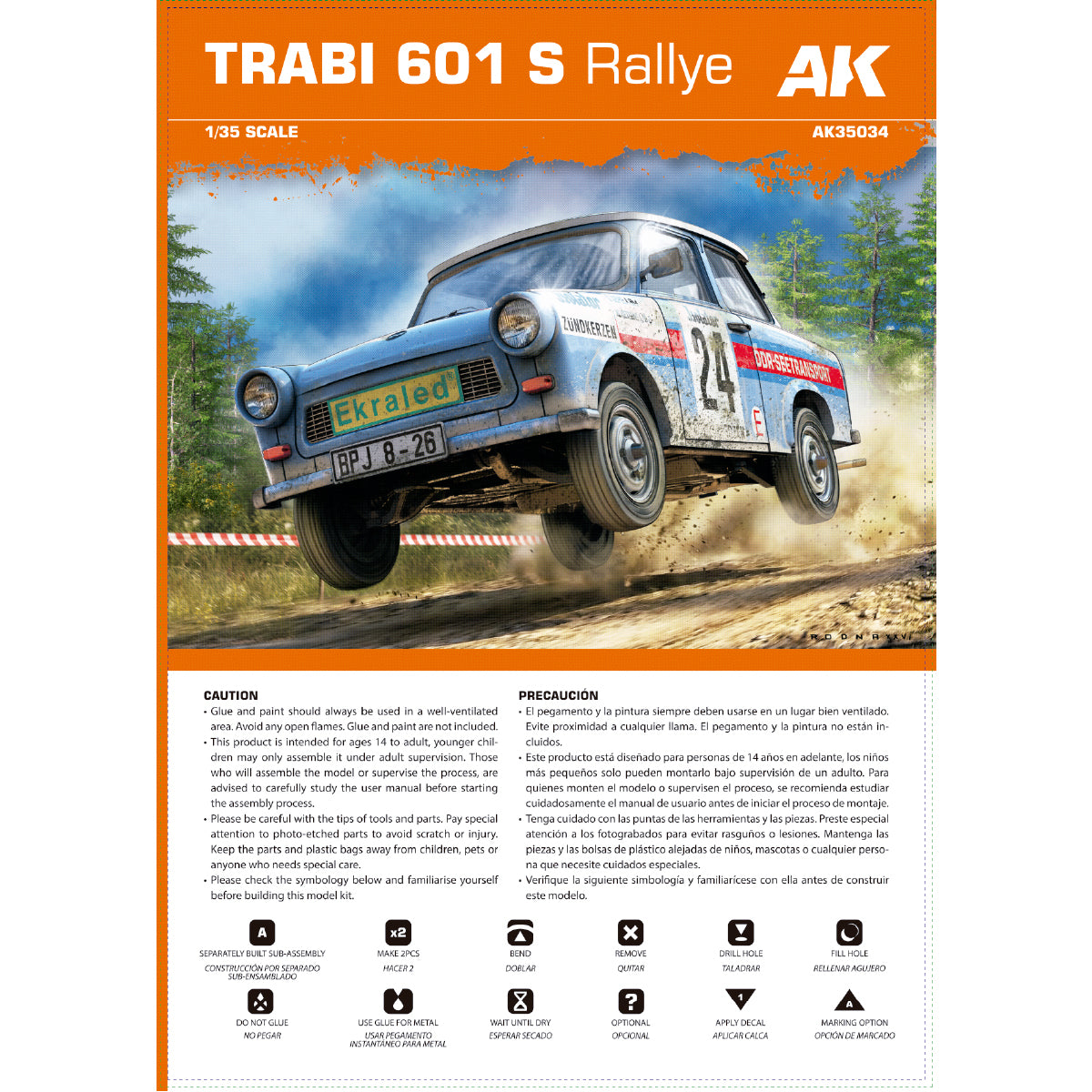 AK-Interactive 35034-A Trabi 601 Rallye with Rallye Driver Figure 1/35 – image 6