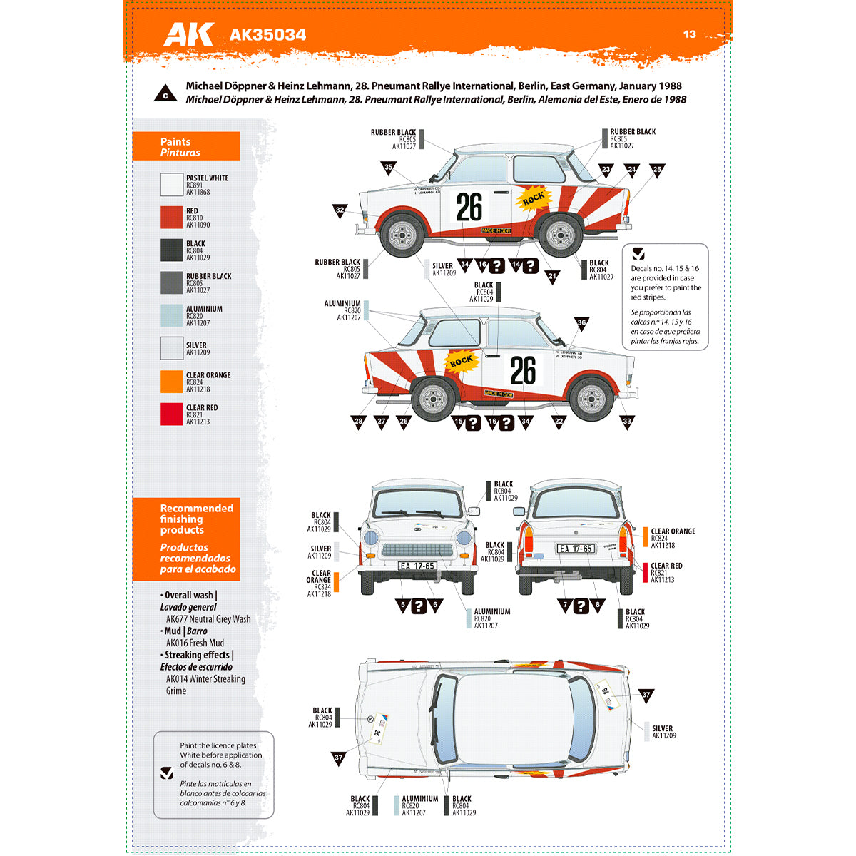AK-Interactive 35034-A Trabi 601 Rallye with Rallye Driver Figure 1/35 – image 8