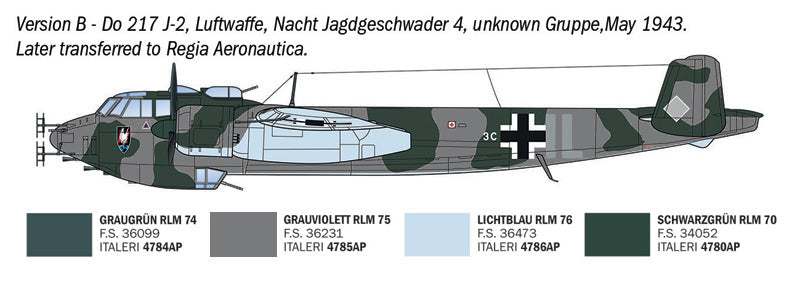 Italeri 91266 Dornier Do-217 J-1 / J-2 Nachtjaeger 1/72 – zdjęcie 7