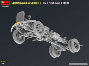 MiniArt 35199 German 3t 4x4 Cargo Truck 3.6-6700A 1/35 – immagine 3