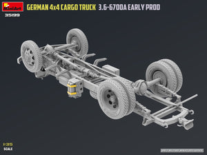 MiniArt 35199 German 3t 4x4 Cargo Truck 3.6-6700A 1/35 – immagine 4
