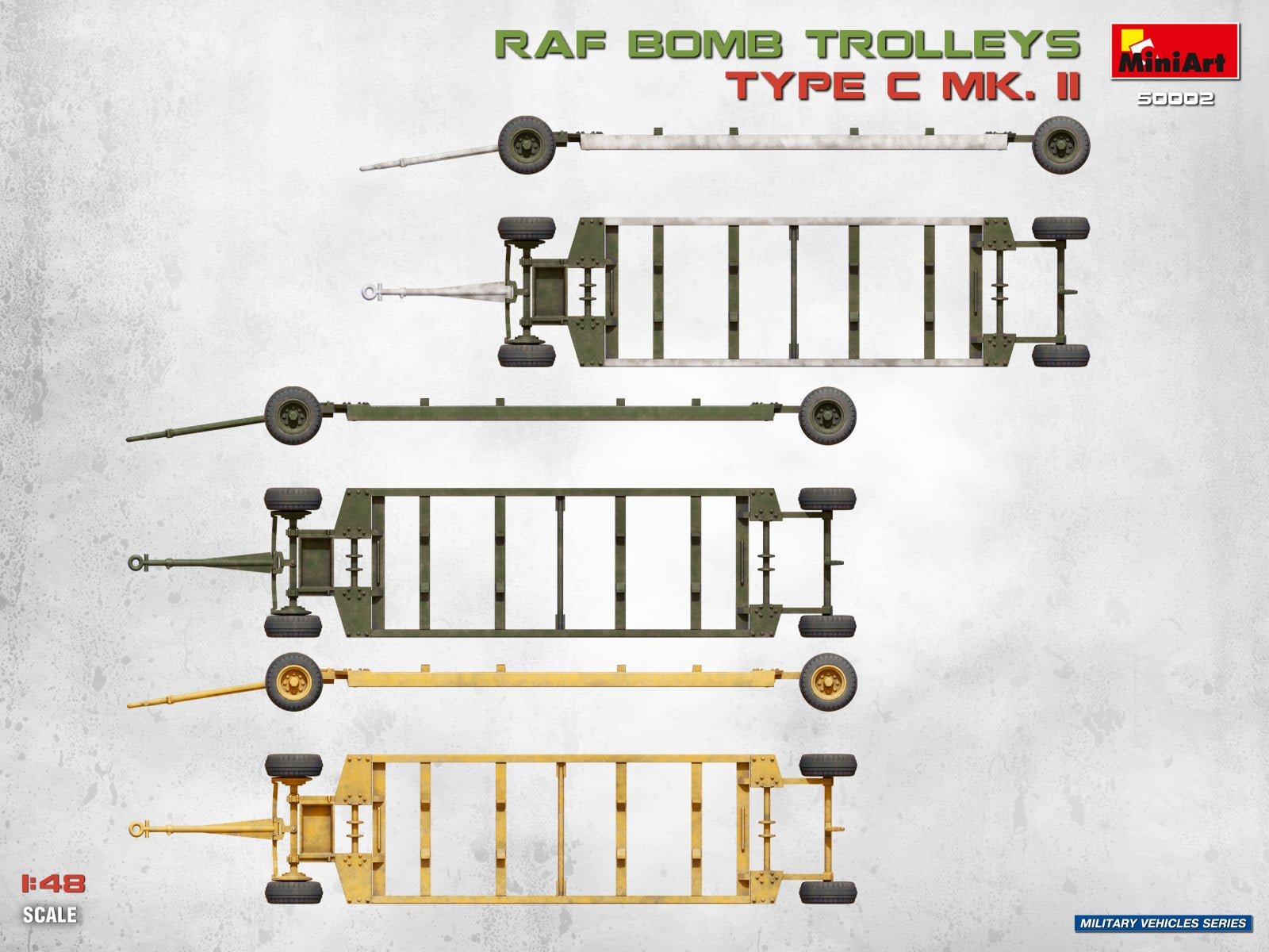MiniArt 50002 RAF Bomb Trolleys Type C Mk. II 1/48 – image 10