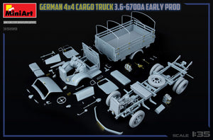 MiniArt 35199 German 3t 4x4 Cargo Truck 3.6-6700A 1/35 – immagine 30