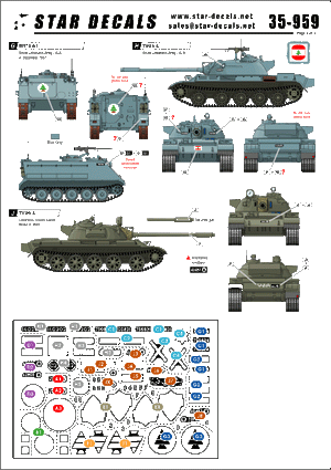Star Decals 35-959 Chars et véhicules blindés libanais 1/35 – image 2