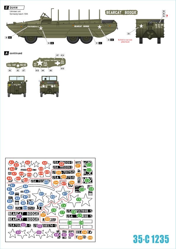Star Decals 35-C1235 Amphibiens américains 1/35 – Bild 2