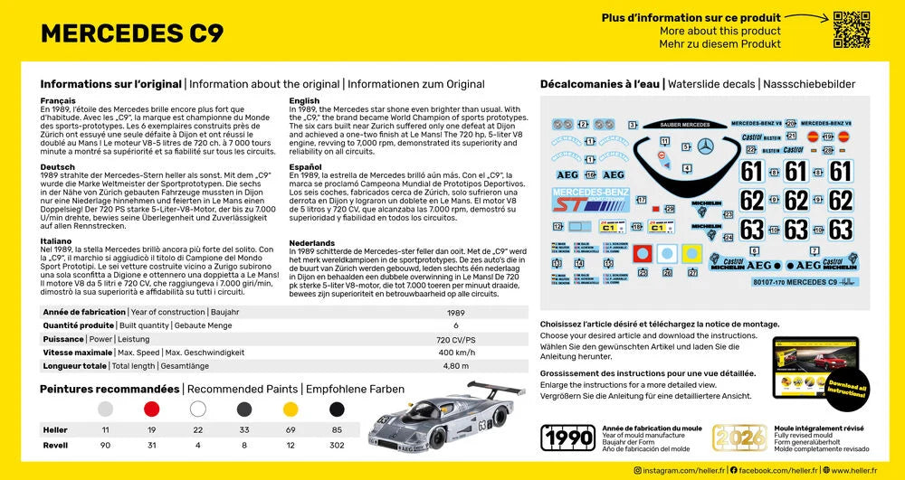 Heller 80107 Mercedes C9 1/43 – image 2