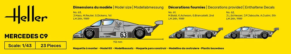 Heller 80107 Mercedes C9 1/43 – image 3