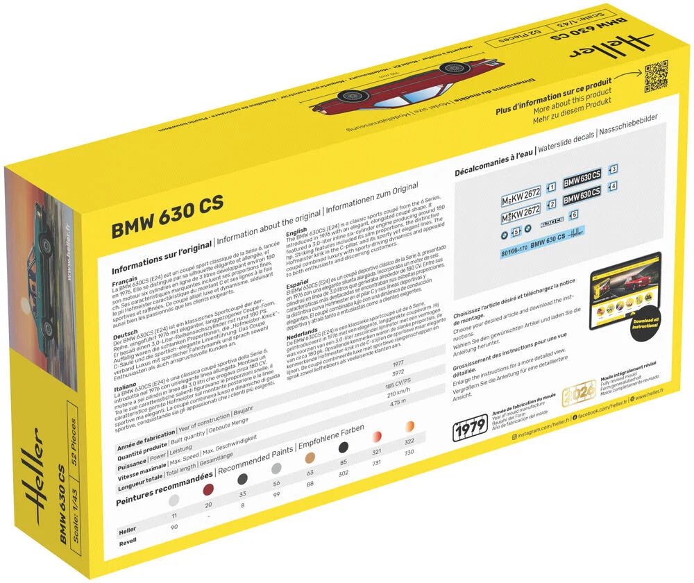 Heller 56166 Starter Kit - BMW 630 CS 1/43 – immagine 2