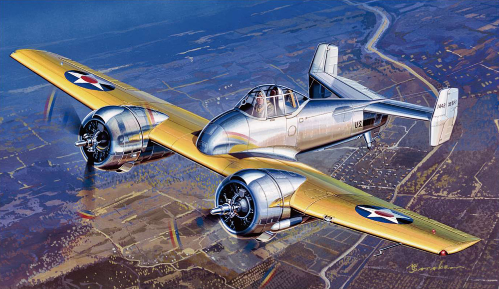 Maquette Academy 12363 USN XF5F-1 Skyrocket au 1/48