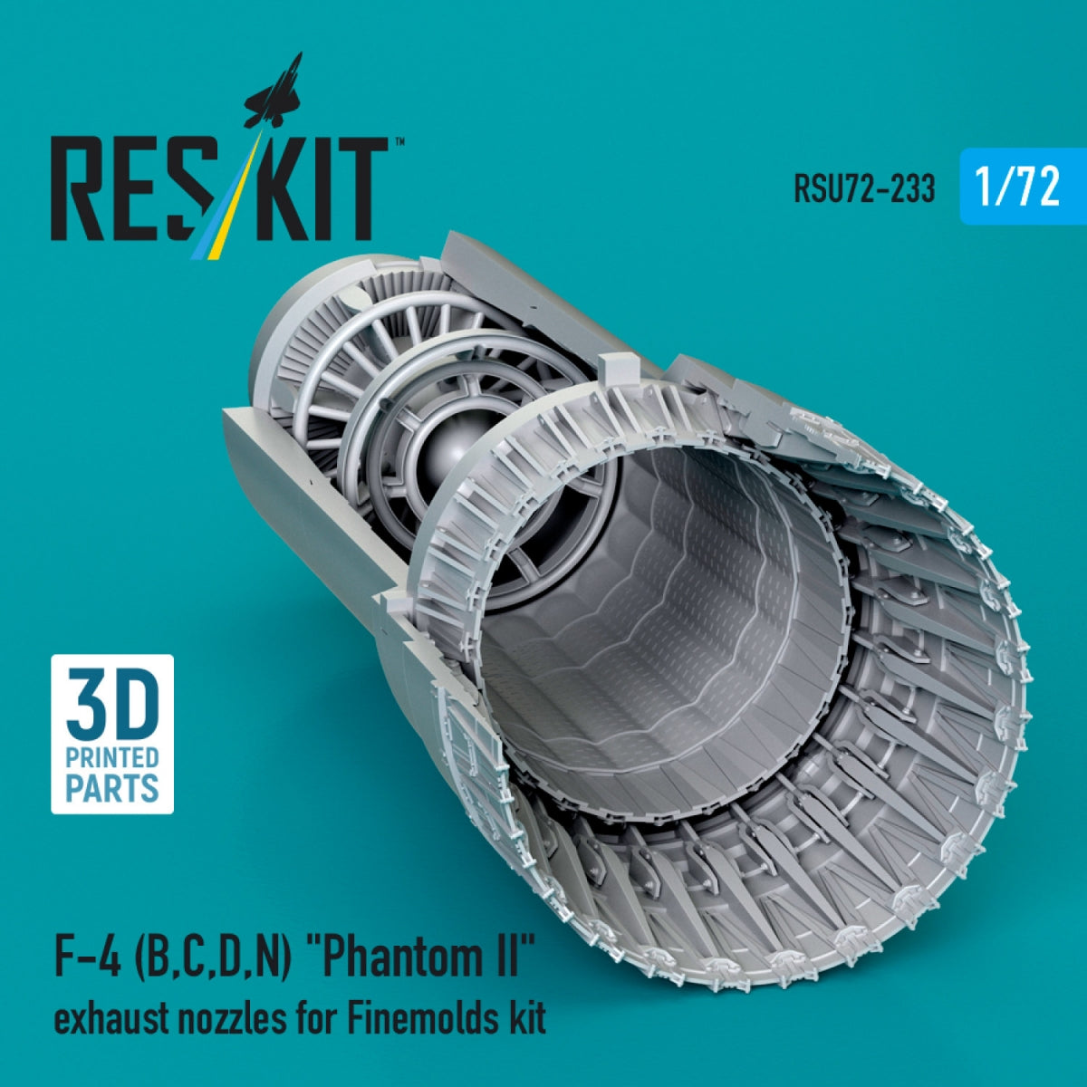 RESKIT RSU72-0233 F-4 (B, C, D, N) « Phantom II » tuyères d&amp;#39;échappement pour maquette Finemolds (impression 3D) 1/72  – Bild 2